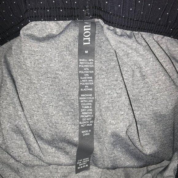 Men's Vuori Kore Mahogany Stripe Shorts 6"-with Boxer Brief Liner-Size M (VW303) - Picture 6 of 11